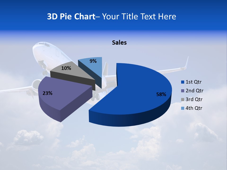 Travel Flying Aeroplane PowerPoint Template