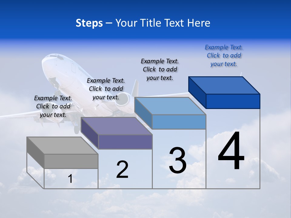Travel Flying Aeroplane PowerPoint Template