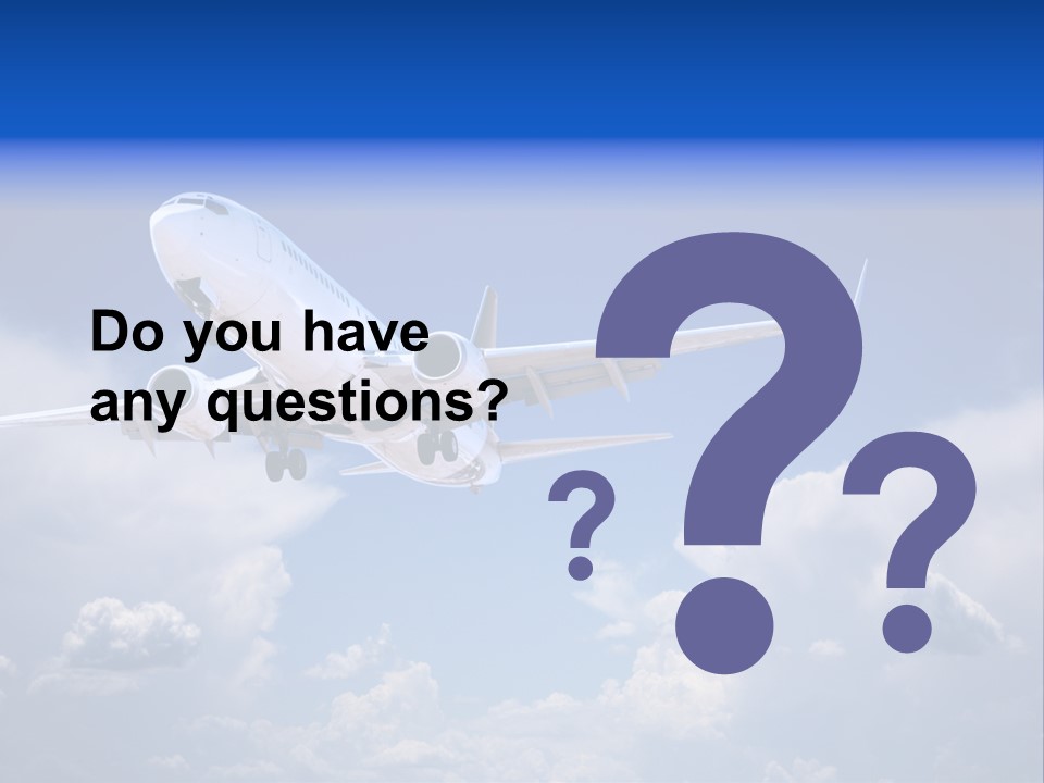 Travel Flying Aeroplane PowerPoint Template