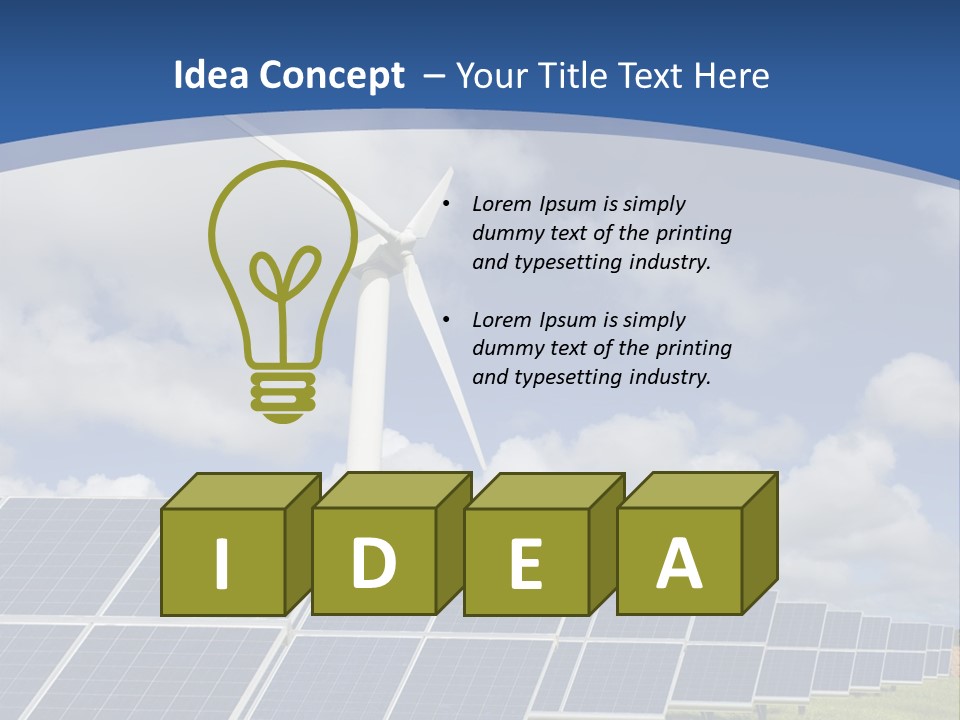 Electricity Innovation Climate PowerPoint Template