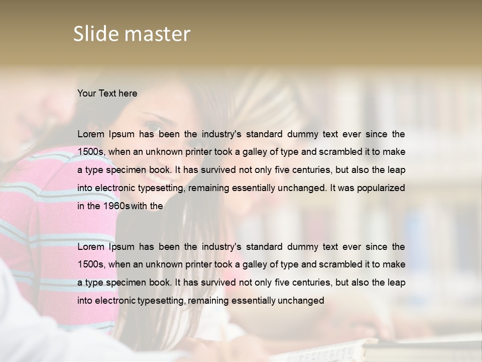Lifestyle College Young PowerPoint Template
