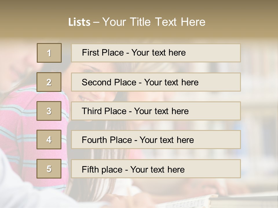 Lifestyle College Young PowerPoint Template
