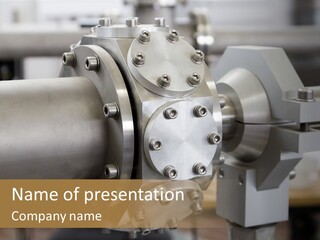 Graphic Steel Machine PowerPoint Template