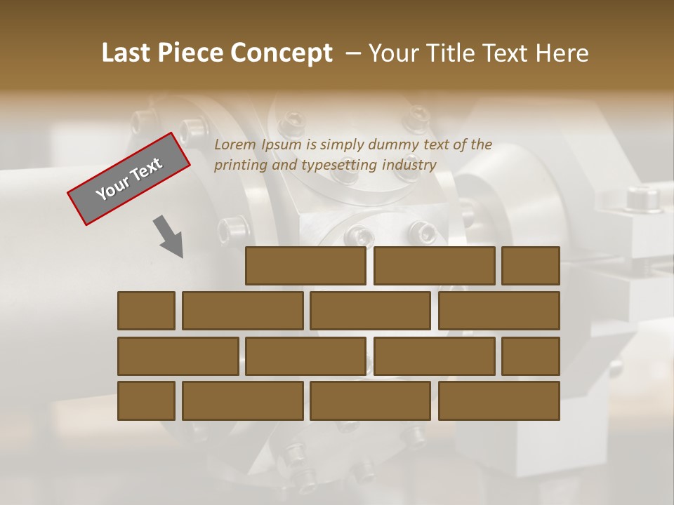 Graphic Steel Machine PowerPoint Template