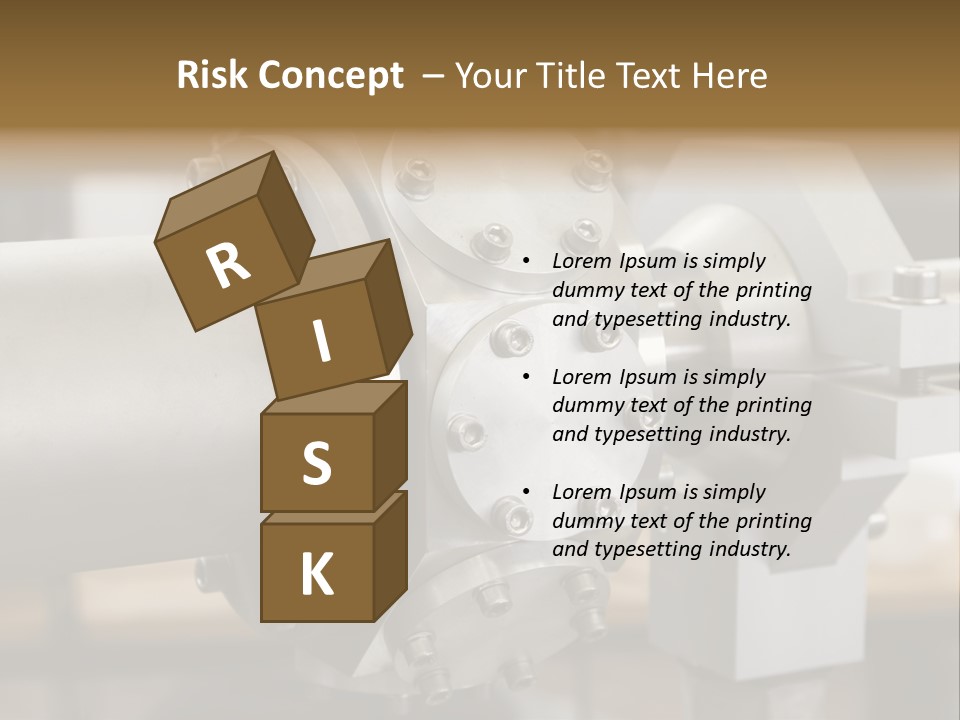 Graphic Steel Machine PowerPoint Template