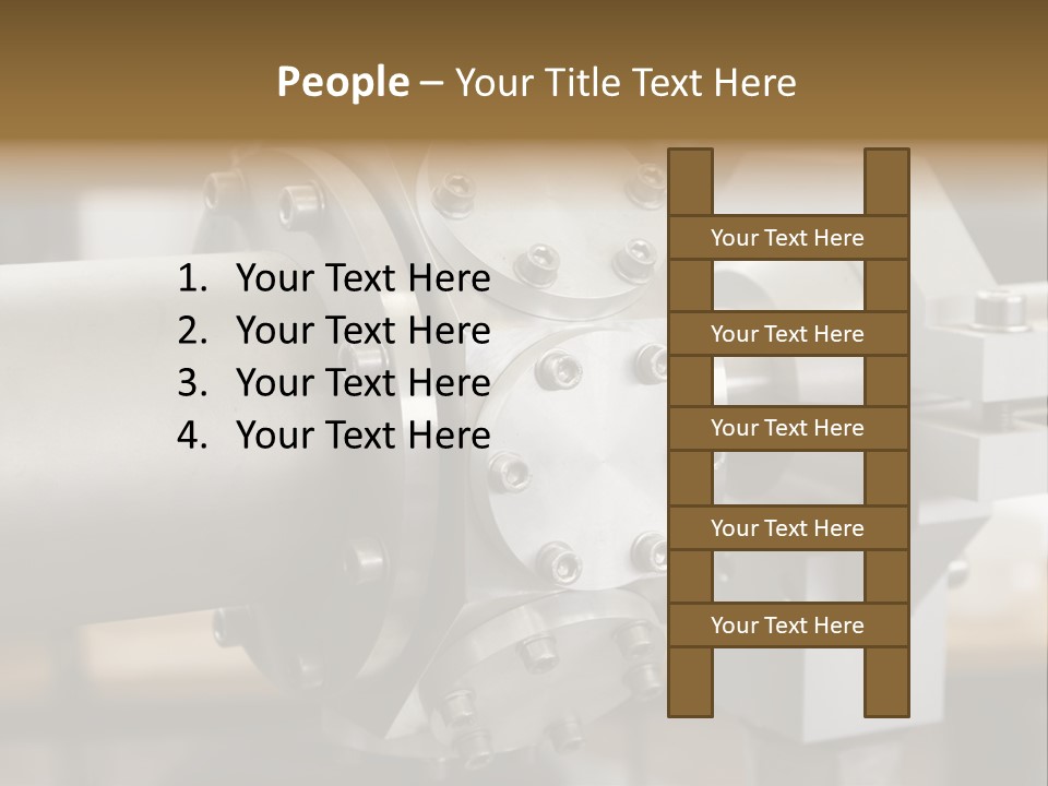 Graphic Steel Machine PowerPoint Template