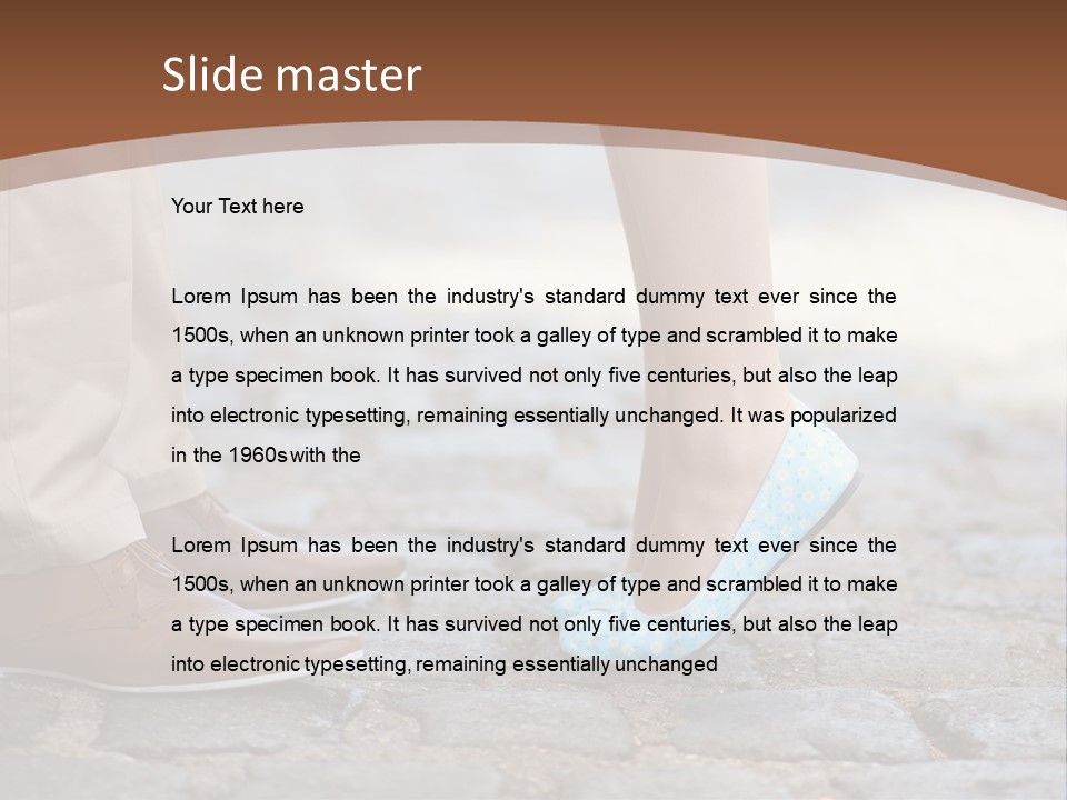 Heteroual Caucasian Romance PowerPoint Template