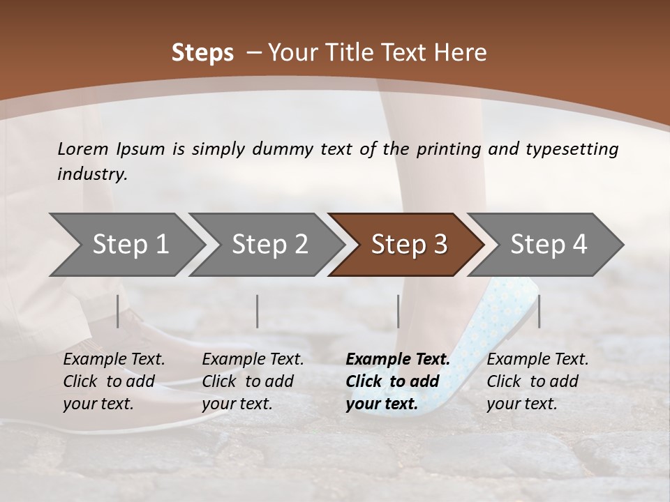 Heteroual Caucasian Romance PowerPoint Template