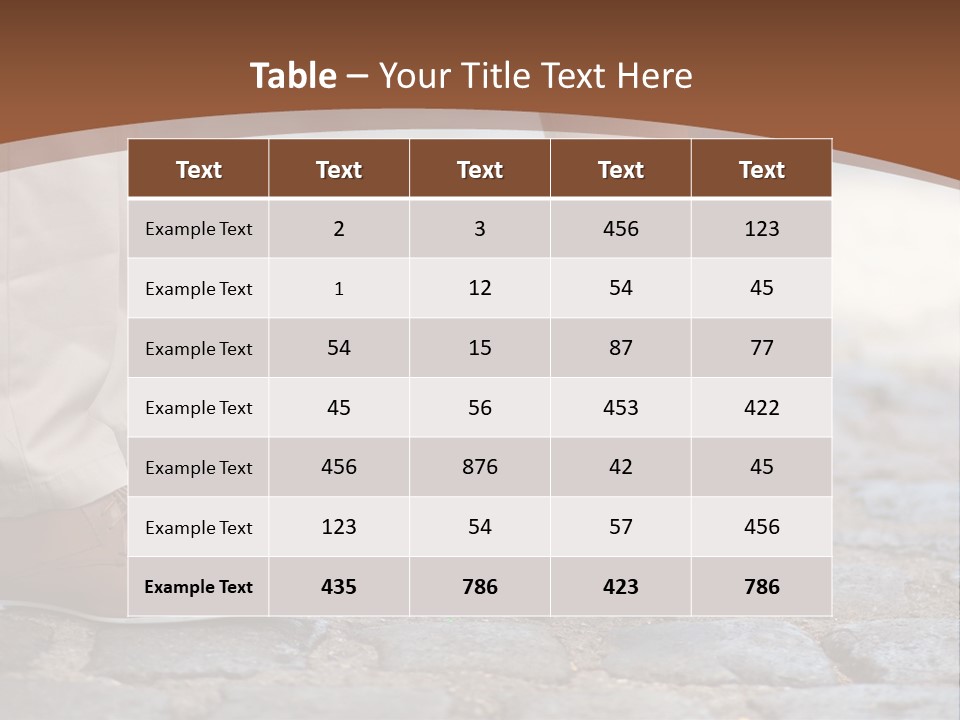 Heteroual Caucasian Romance PowerPoint Template