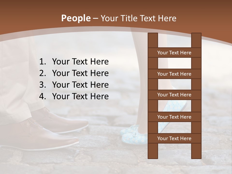 Heteroual Caucasian Romance PowerPoint Template