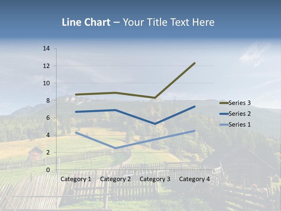 Nature Wooden Fence Cottage PowerPoint Template