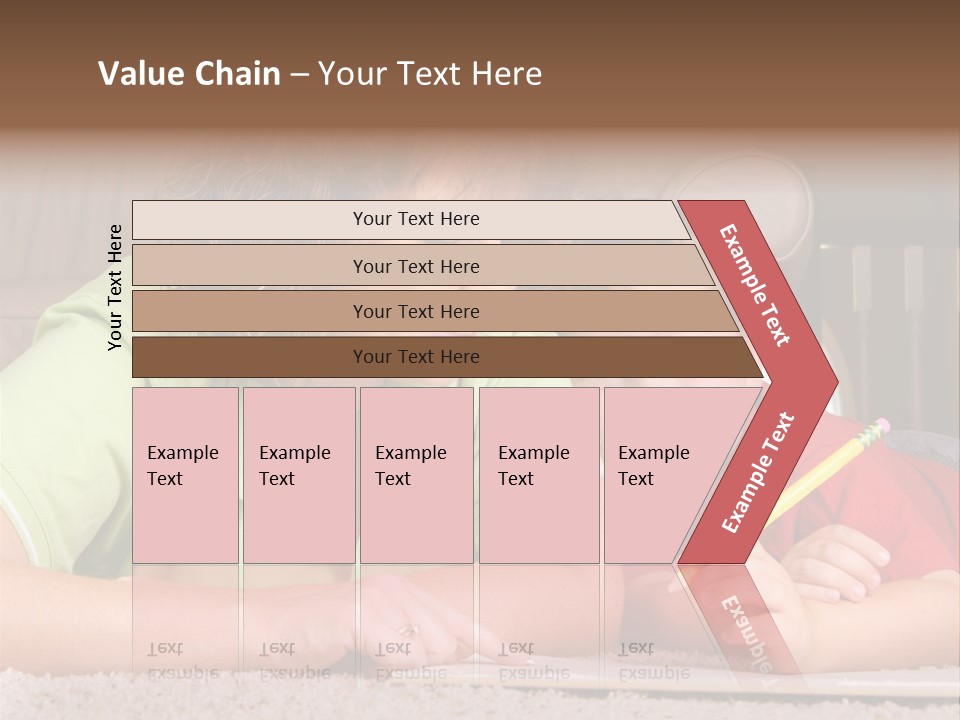 A Woman And A Child Are Writing On A Piece Of Paper PowerPoint Template