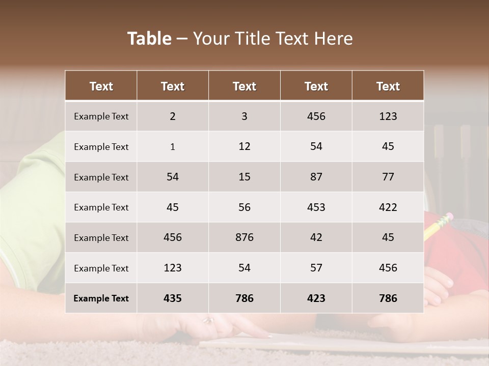 A Woman And A Child Are Writing On A Piece Of Paper PowerPoint Template