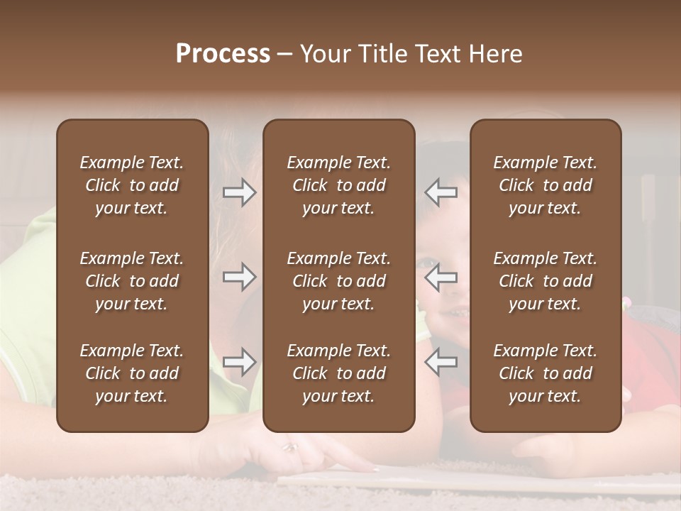A Woman And A Child Are Writing On A Piece Of Paper PowerPoint Template