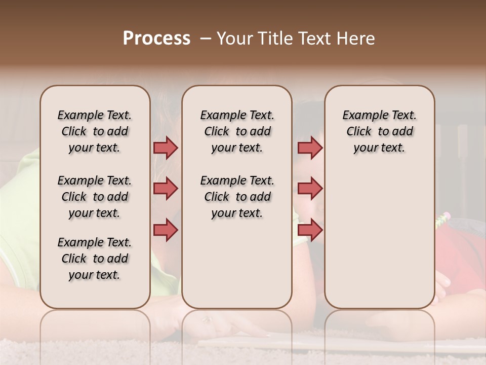 A Woman And A Child Are Writing On A Piece Of Paper PowerPoint Template