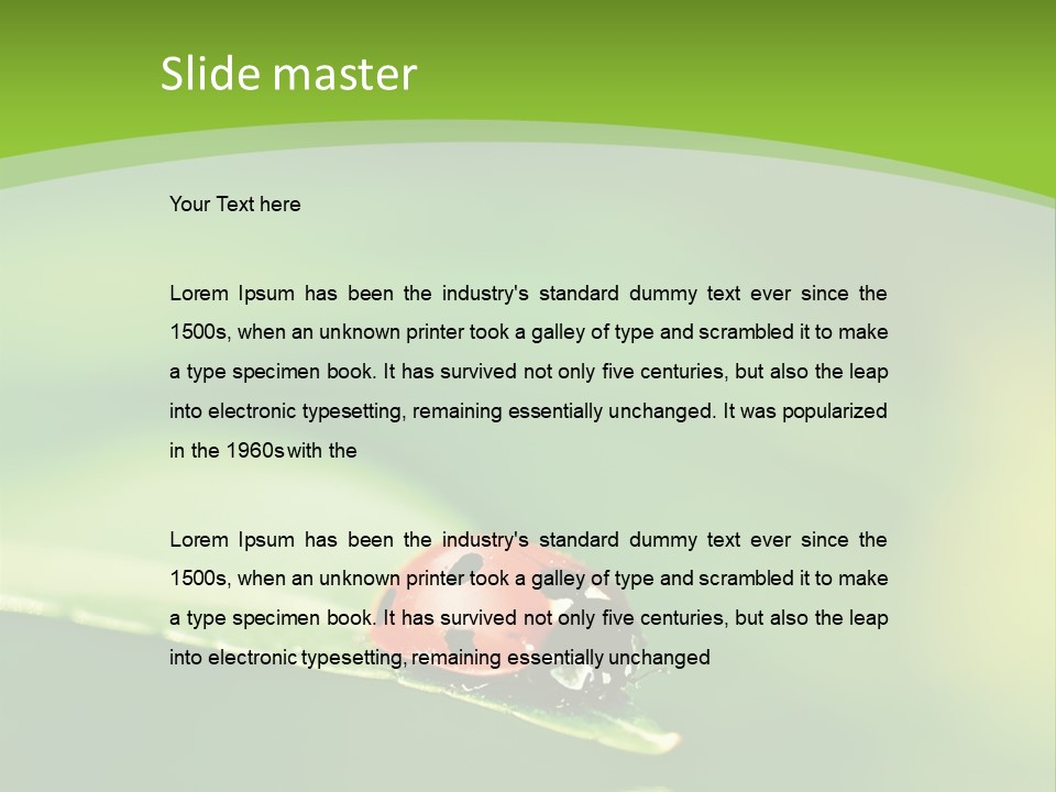 Color Beautiful Smooth PowerPoint Template