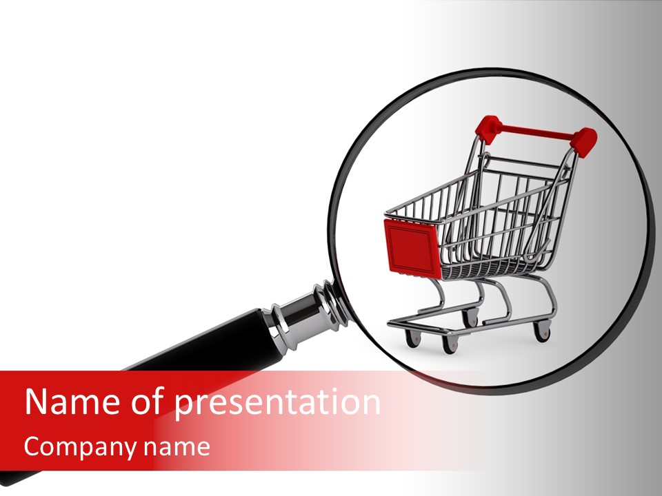 Buyer Interest Magnifier PowerPoint Template