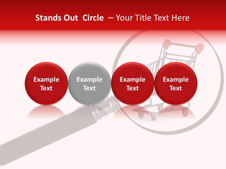 Buyer Interest Magnifier PowerPoint Template