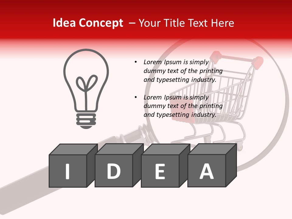 Buyer Interest Magnifier PowerPoint Template