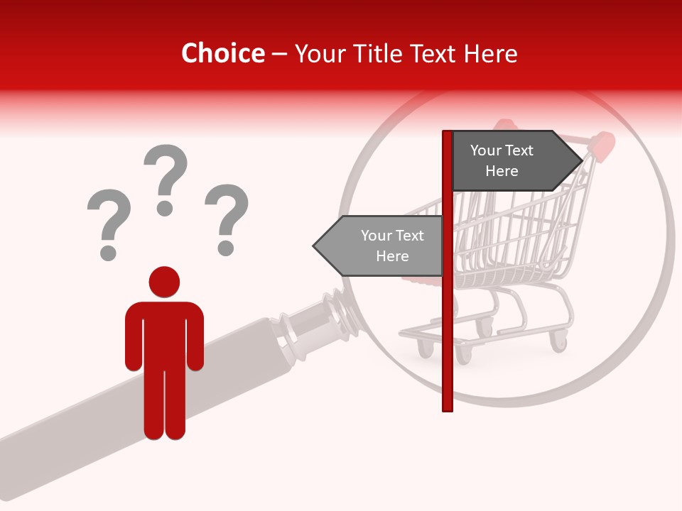 Buyer Interest Magnifier PowerPoint Template