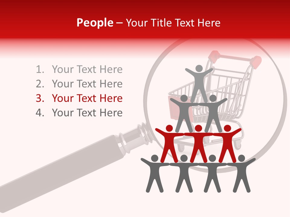 Buyer Interest Magnifier PowerPoint Template