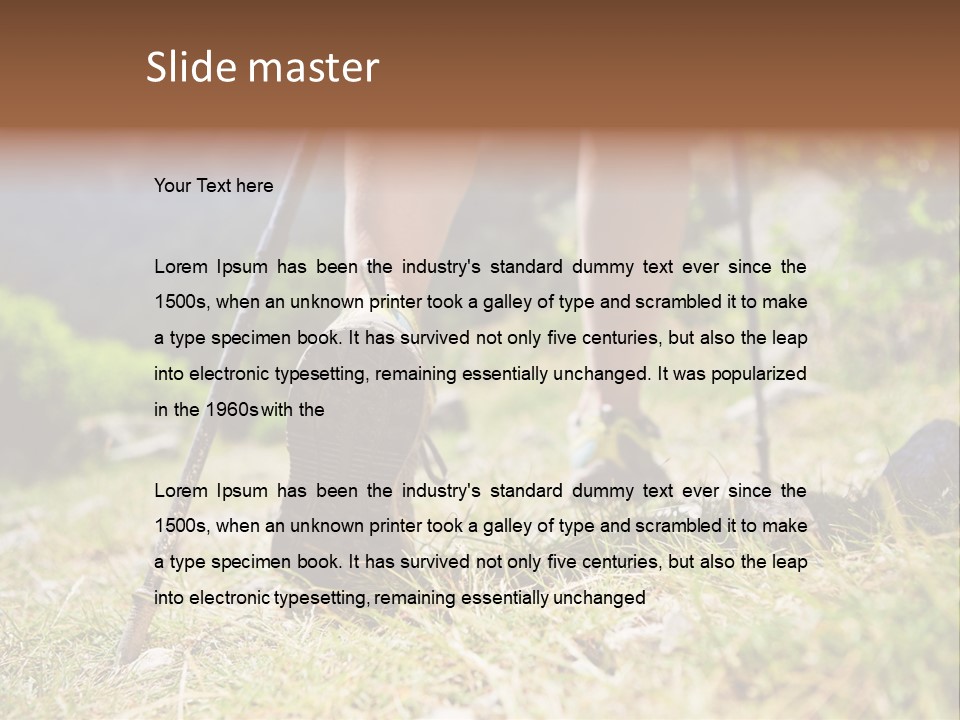 Sole Run Pole PowerPoint Template