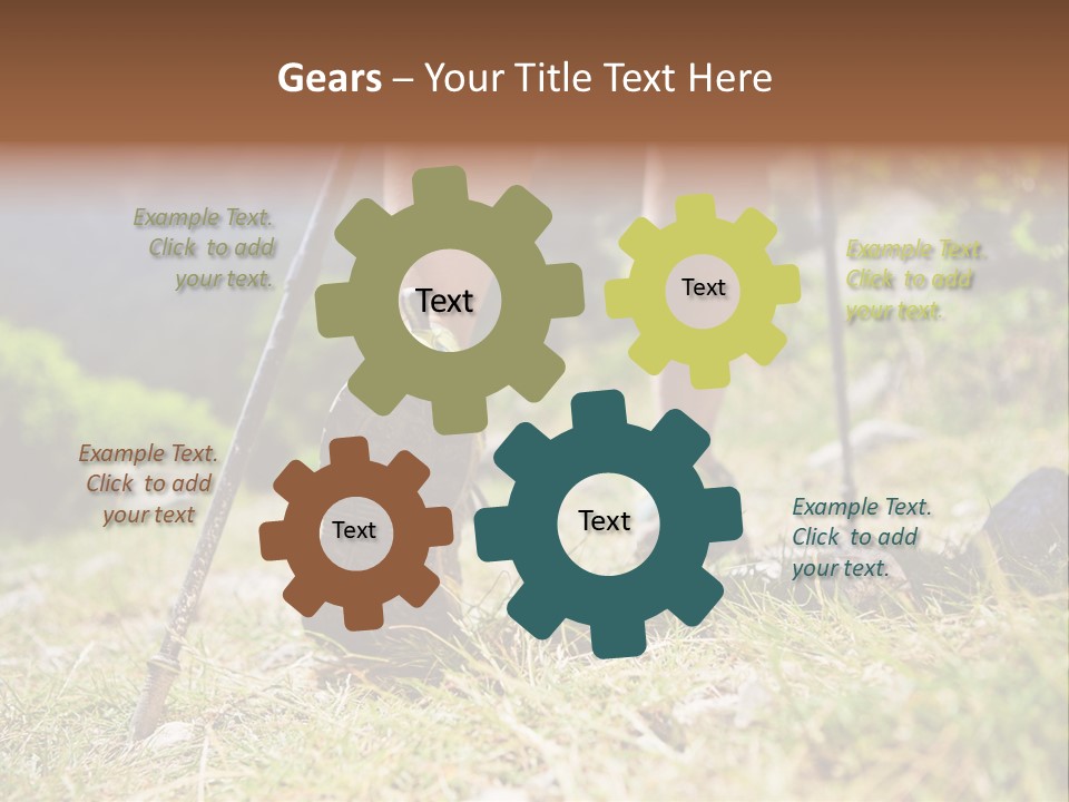 Sole Run Pole PowerPoint Template