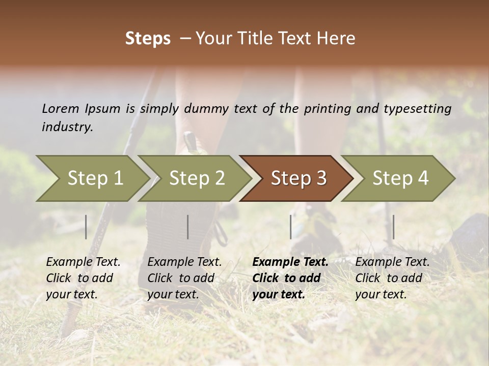 Sole Run Pole PowerPoint Template