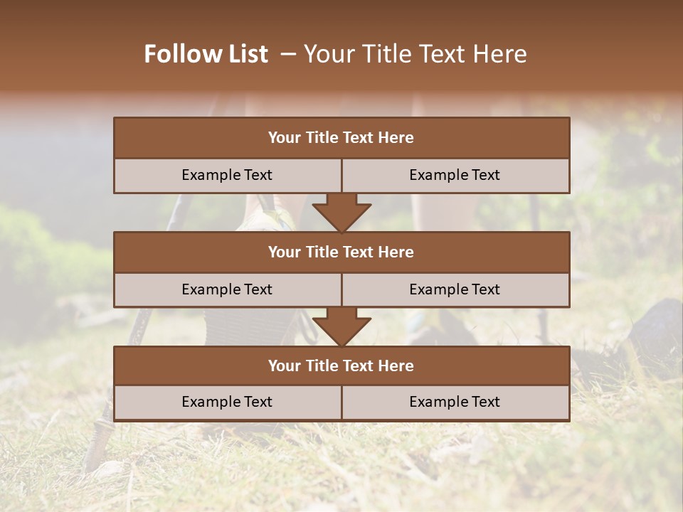 Sole Run Pole PowerPoint Template