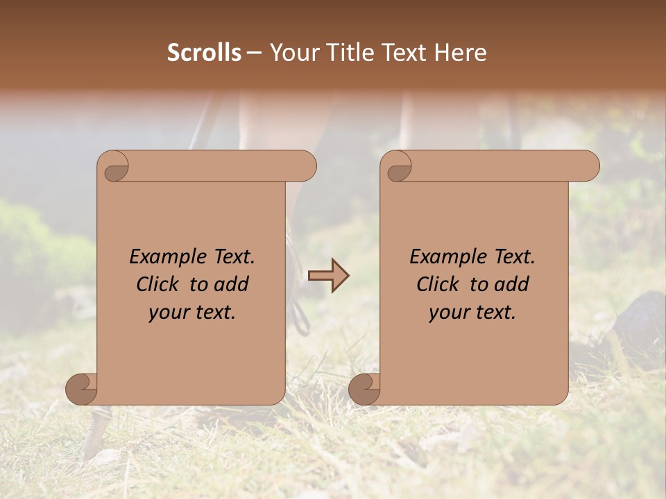 Sole Run Pole PowerPoint Template