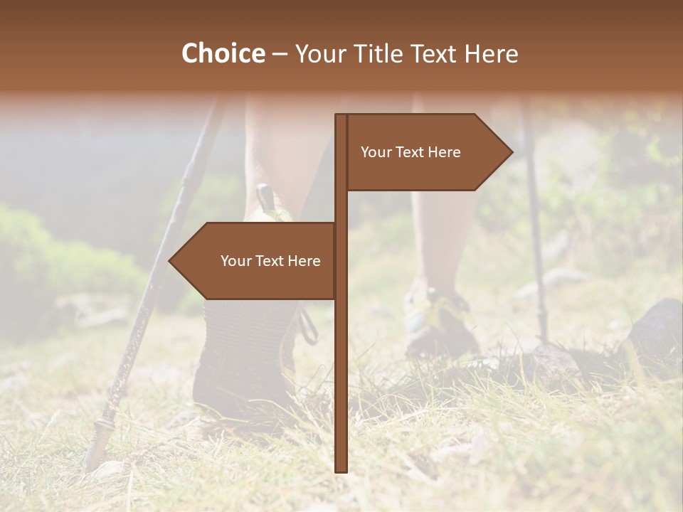 Sole Run Pole PowerPoint Template