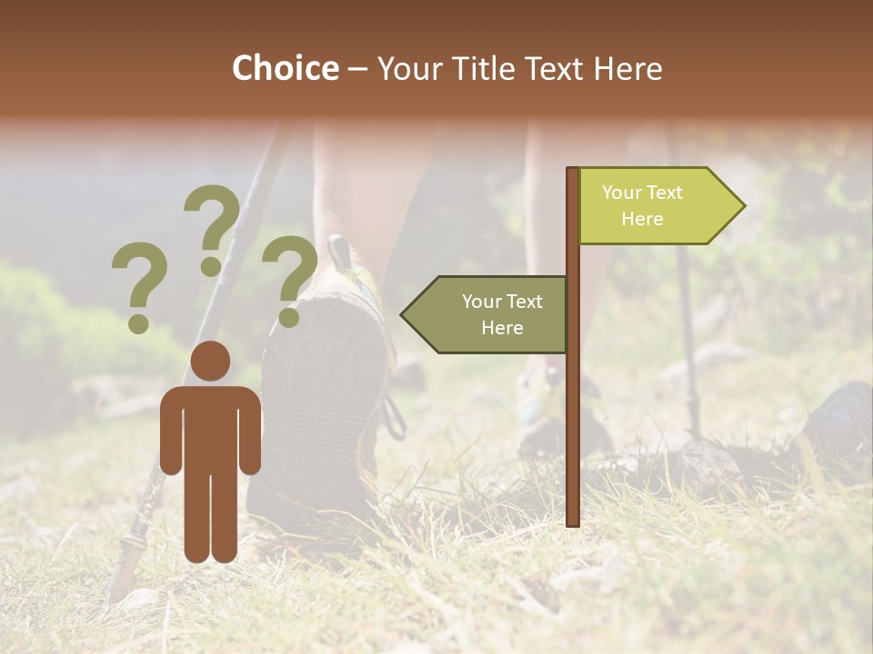 Sole Run Pole PowerPoint Template