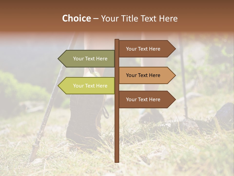 Sole Run Pole PowerPoint Template