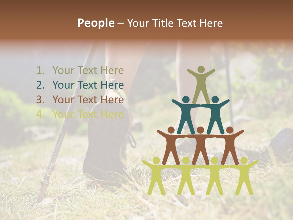 Sole Run Pole PowerPoint Template