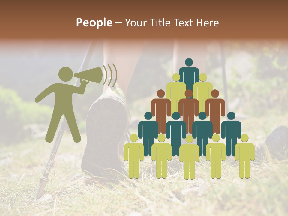 Sole Run Pole PowerPoint Template