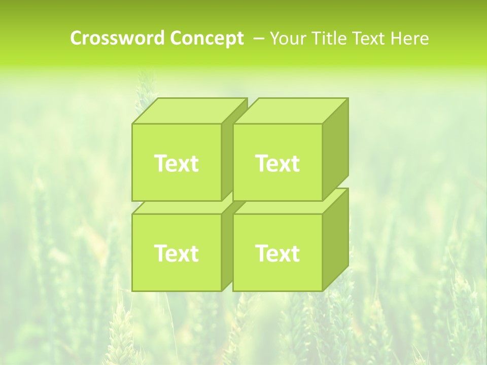 Seed Reaping Wheat PowerPoint Template