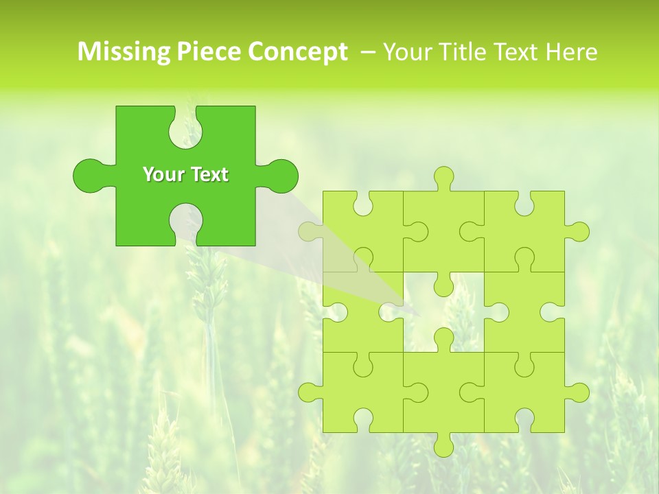 Seed Reaping Wheat PowerPoint Template
