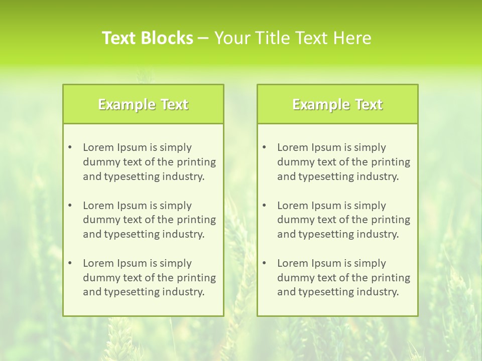 Seed Reaping Wheat PowerPoint Template