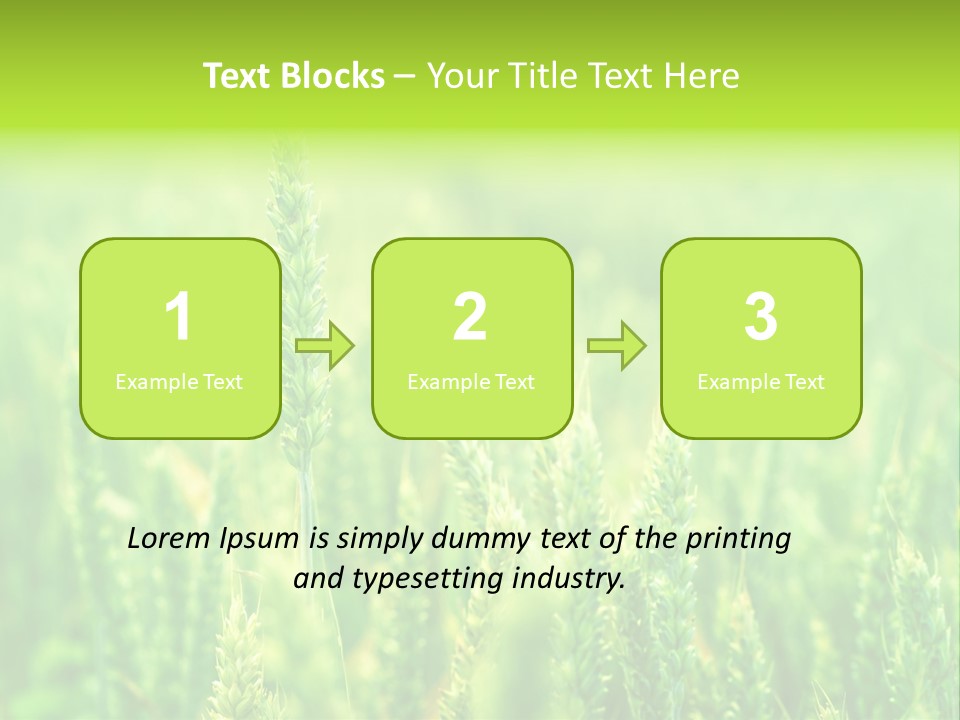 Seed Reaping Wheat PowerPoint Template