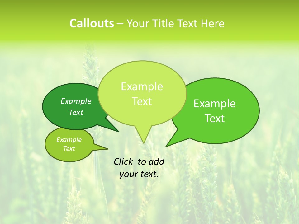 Seed Reaping Wheat PowerPoint Template