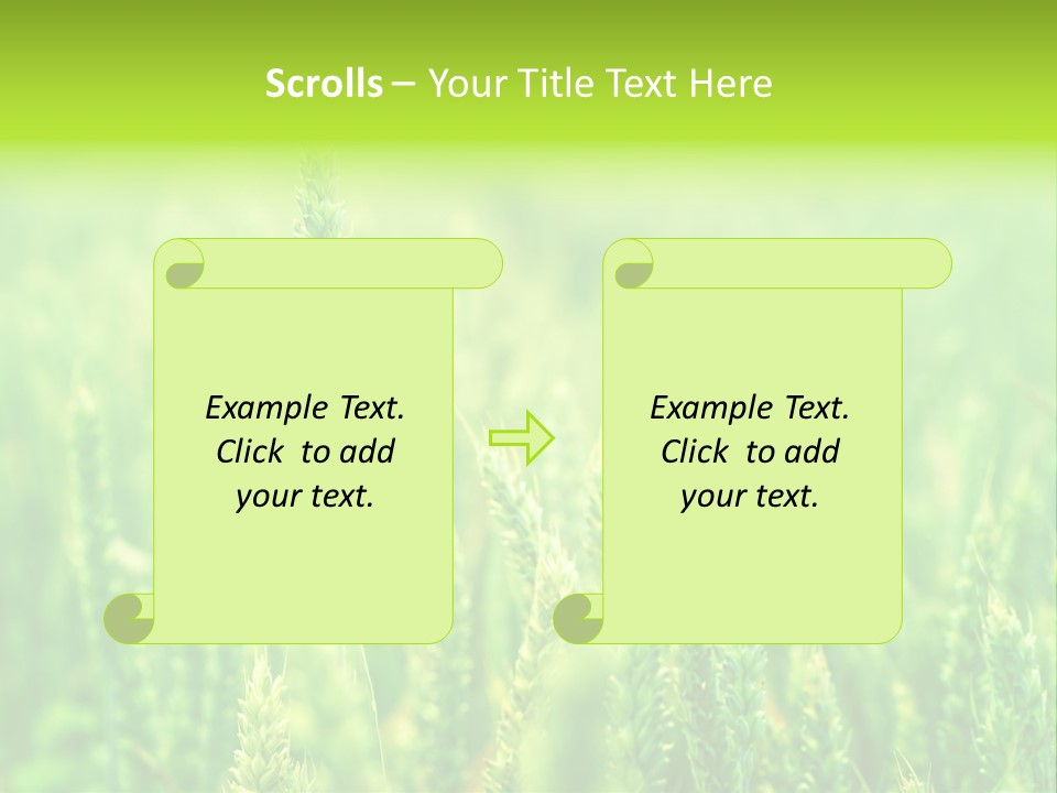 Seed Reaping Wheat PowerPoint Template