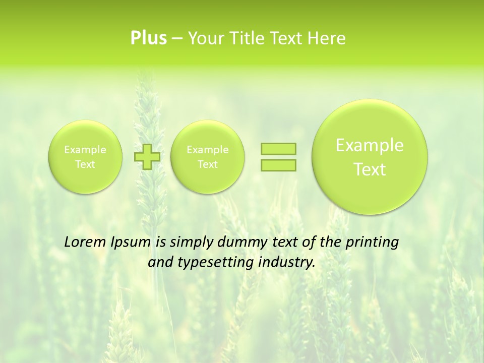 Seed Reaping Wheat PowerPoint Template