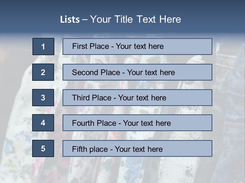 Stylish Clothes Casual PowerPoint Template