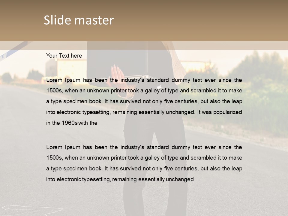 Crime Scene Search Street PowerPoint Template