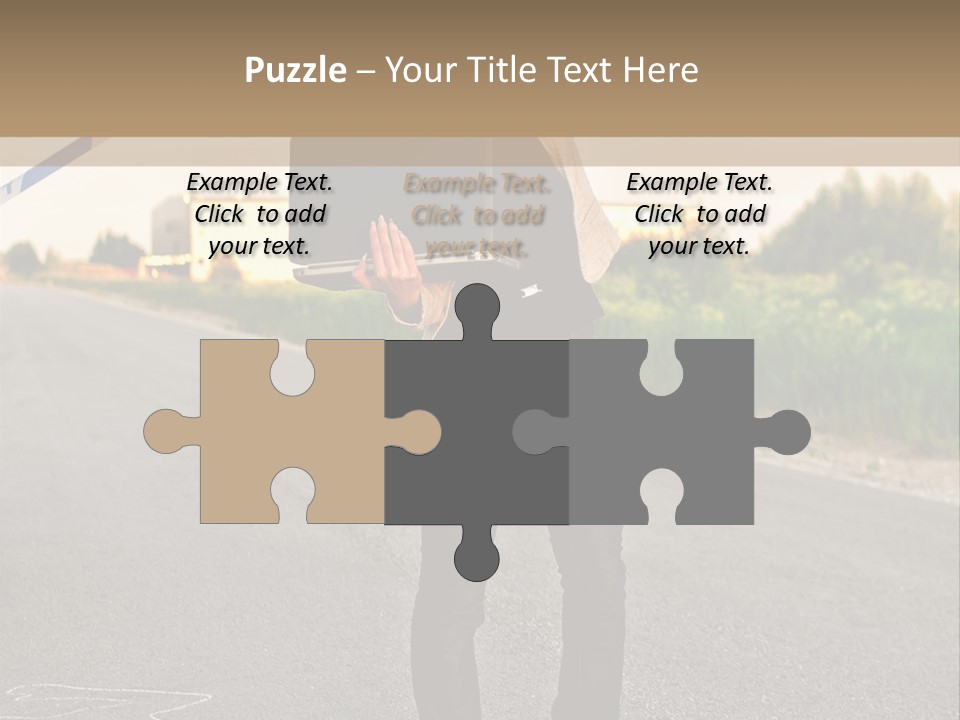 Crime Scene Search Street PowerPoint Template