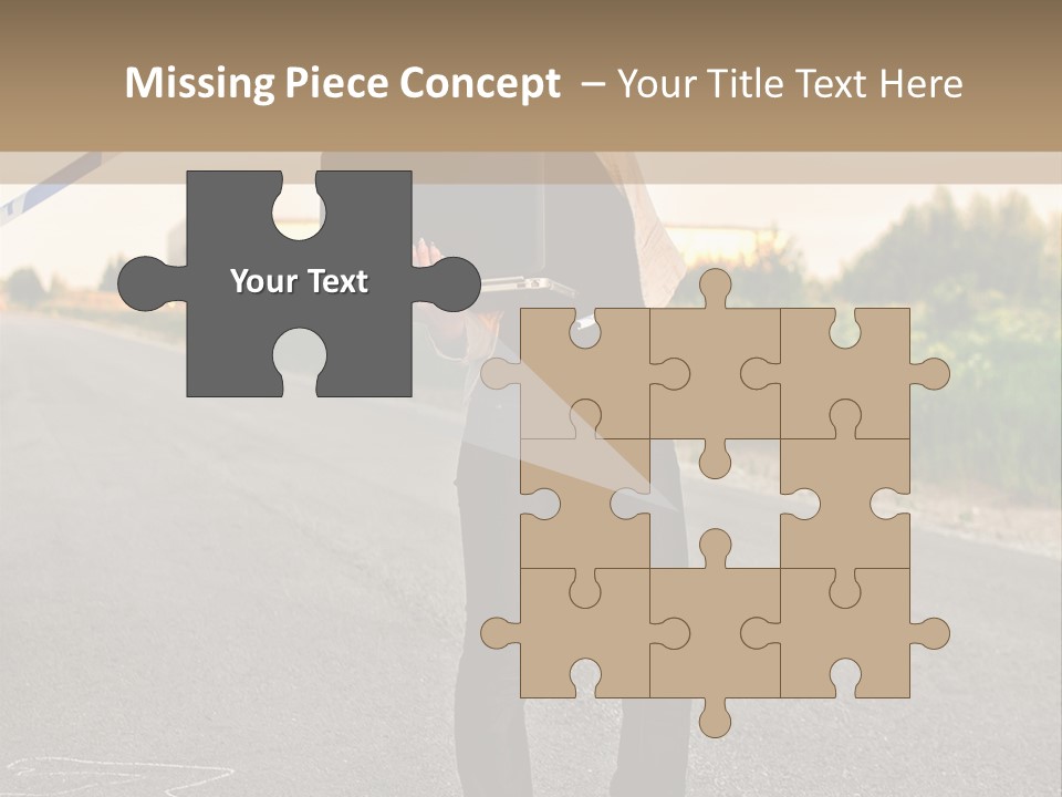 Crime Scene Search Street PowerPoint Template