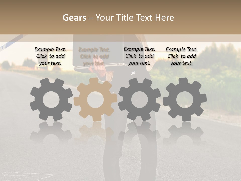 Crime Scene Search Street PowerPoint Template