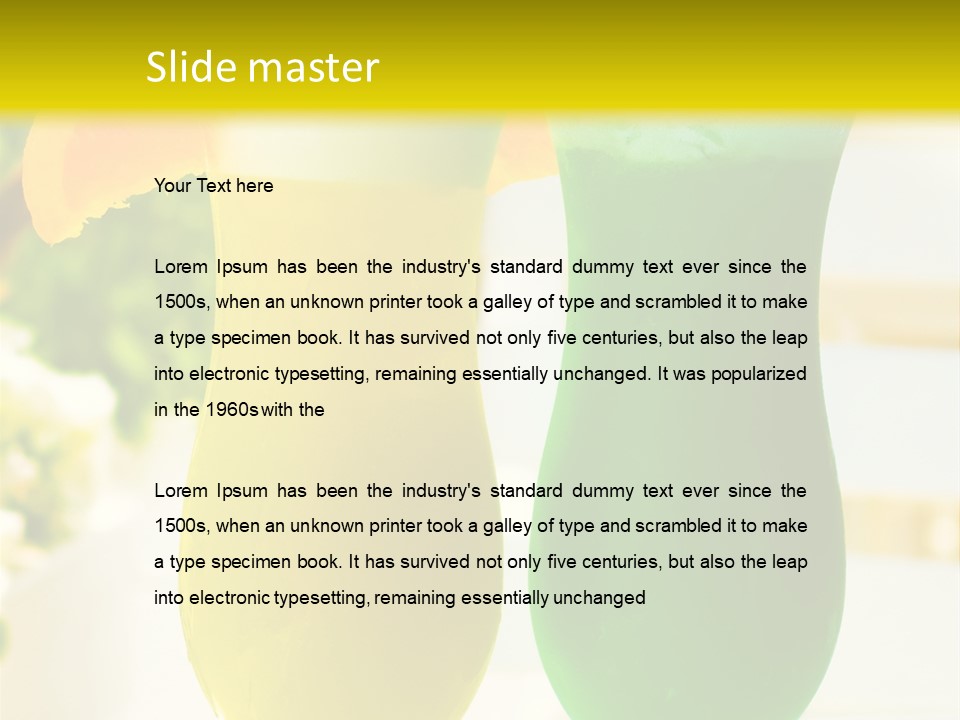 Luxury Garnish Green PowerPoint Template