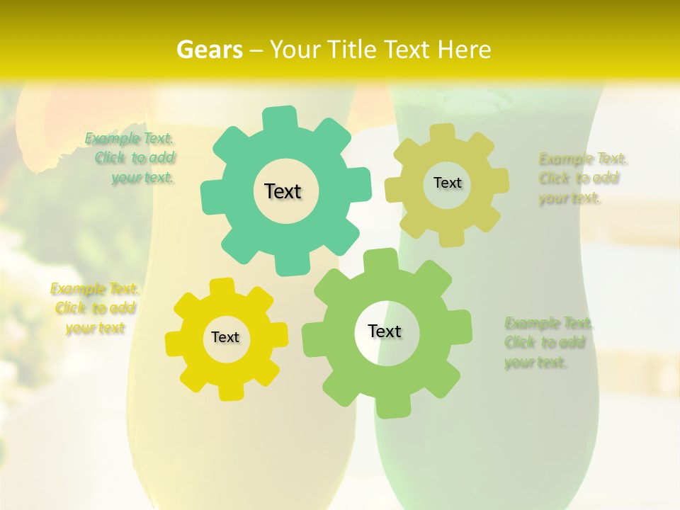 Luxury Garnish Green PowerPoint Template