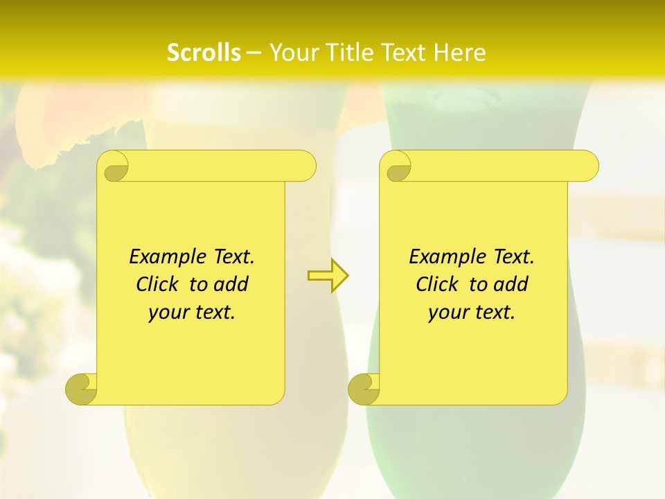 Luxury Garnish Green PowerPoint Template